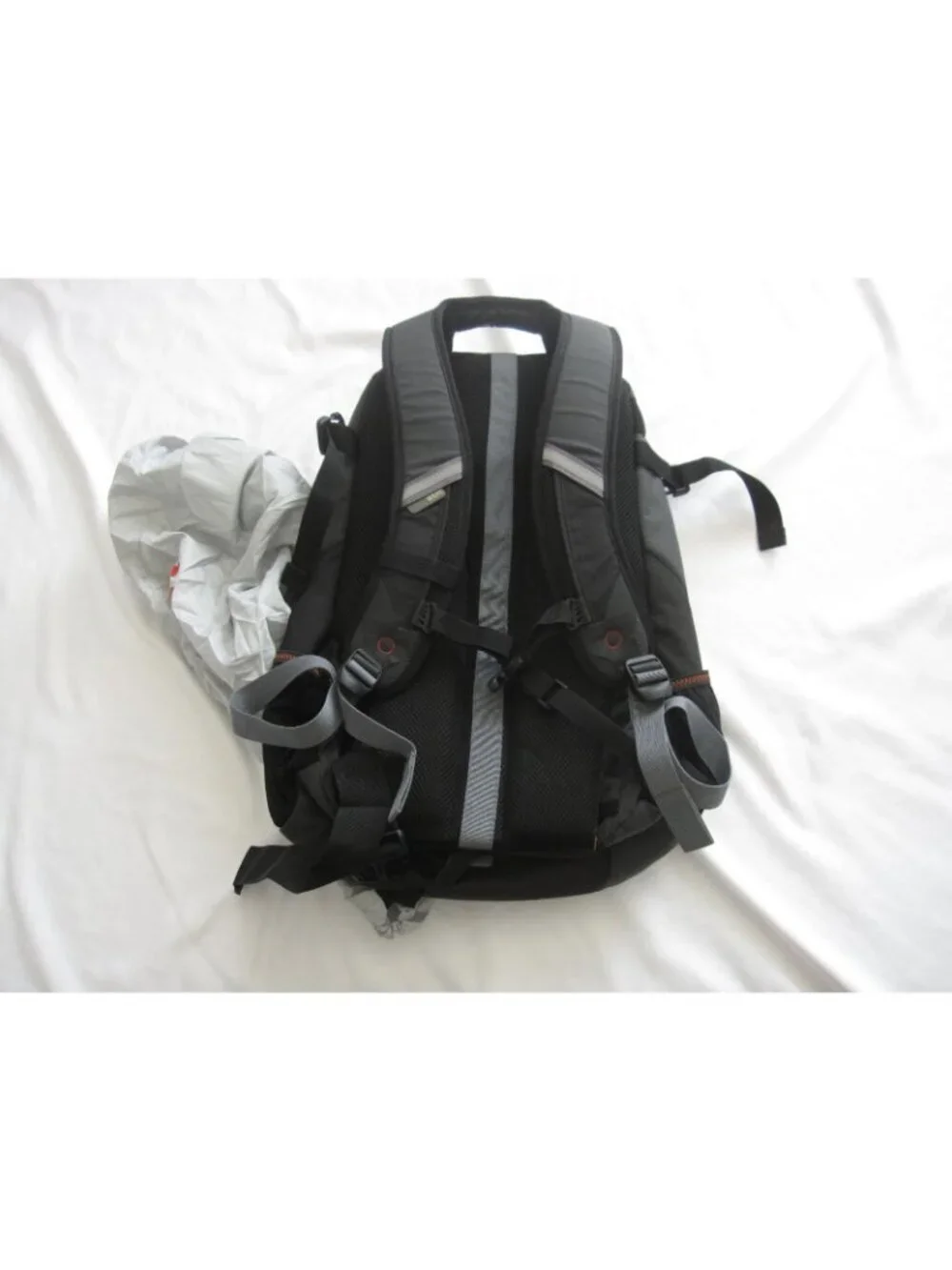 STM Evolution M Laptop Backpack Black Gray Padded Travel Bag with Rain Cover